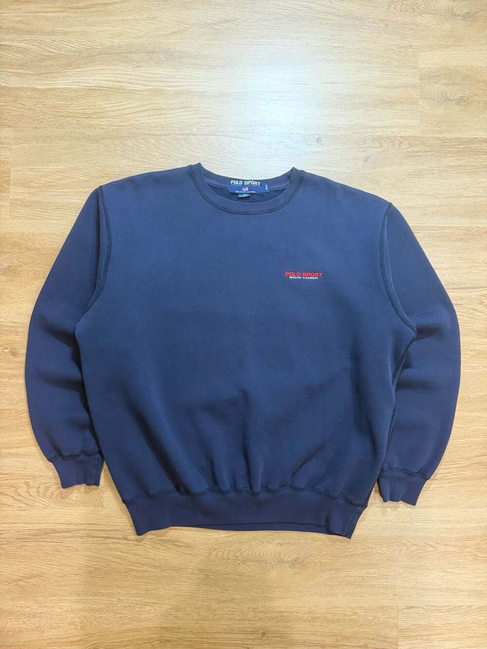 Vintage Navy Ralph Lauren Polo Sport Embroidered Crewneck Sweatshirt